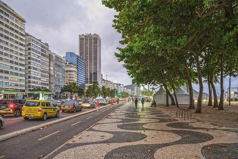 Avenida Atlântica , Copacabana, Rio de Janeiro, Brazil