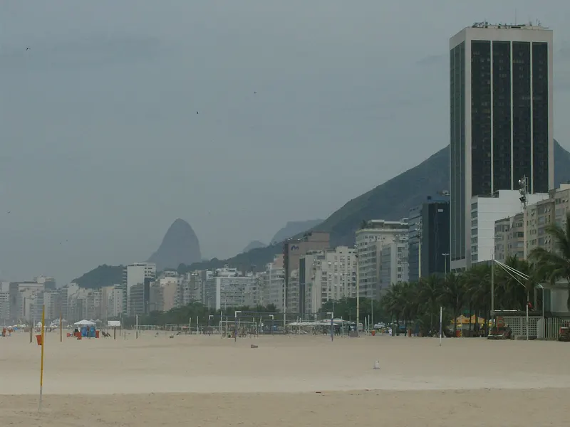 Ipaneba Beach in Rio do Janeiro Brasil