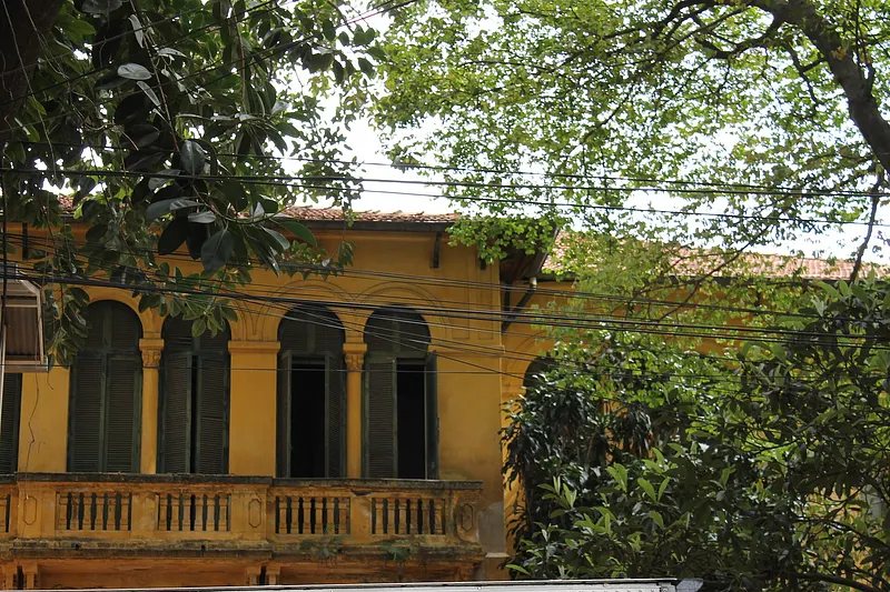 Fachada do antigo hospital Humberto I, no Cidade Matarazzo, São Paulo (SP), Brasil