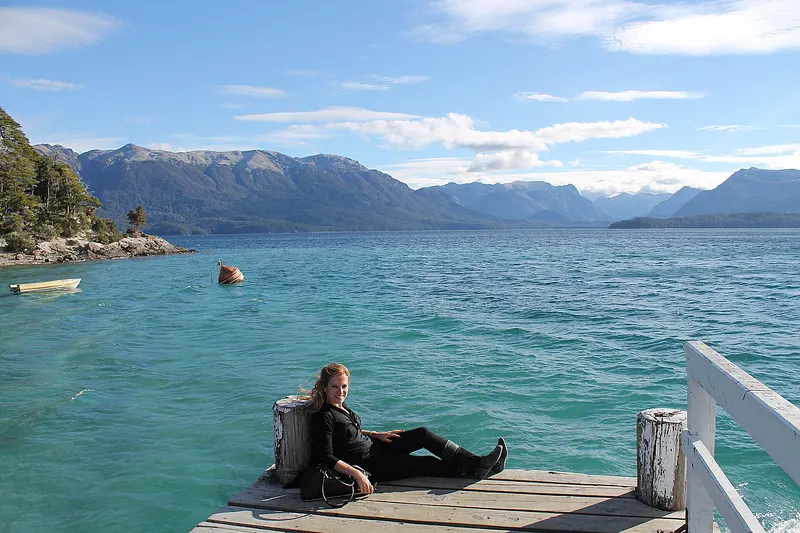Bahia Blanca ´s beach of Villa La Angostura- Argentina